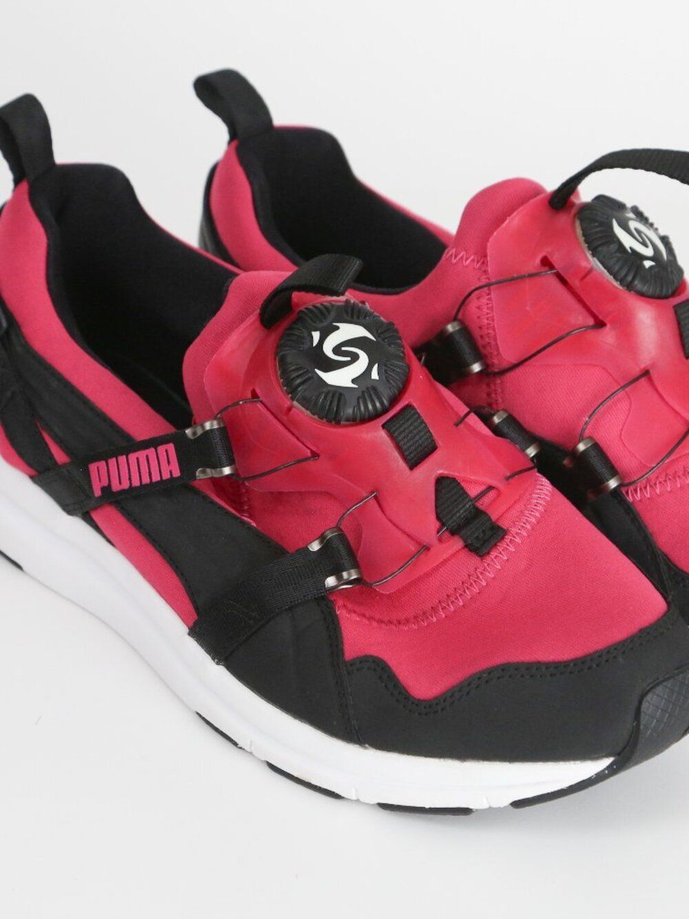 Puma Disc System Pink Black Sneakers Womens 9